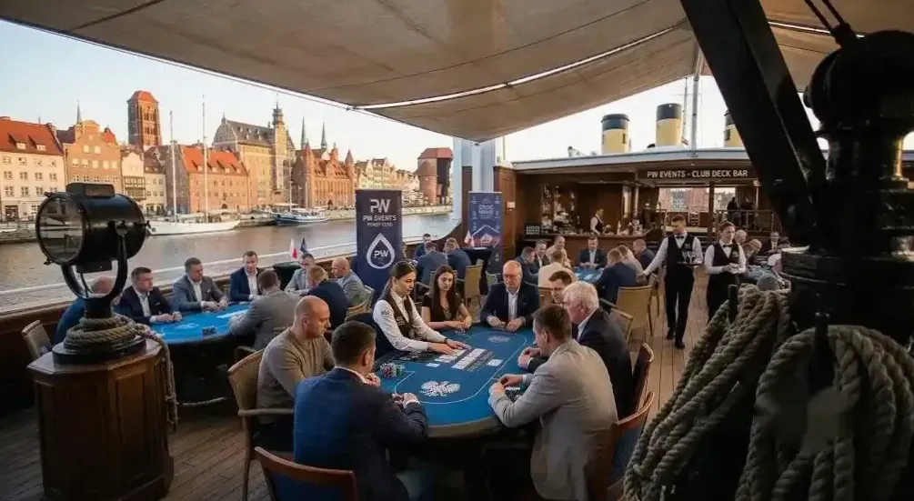 Casino night na liniowcu — realizacja