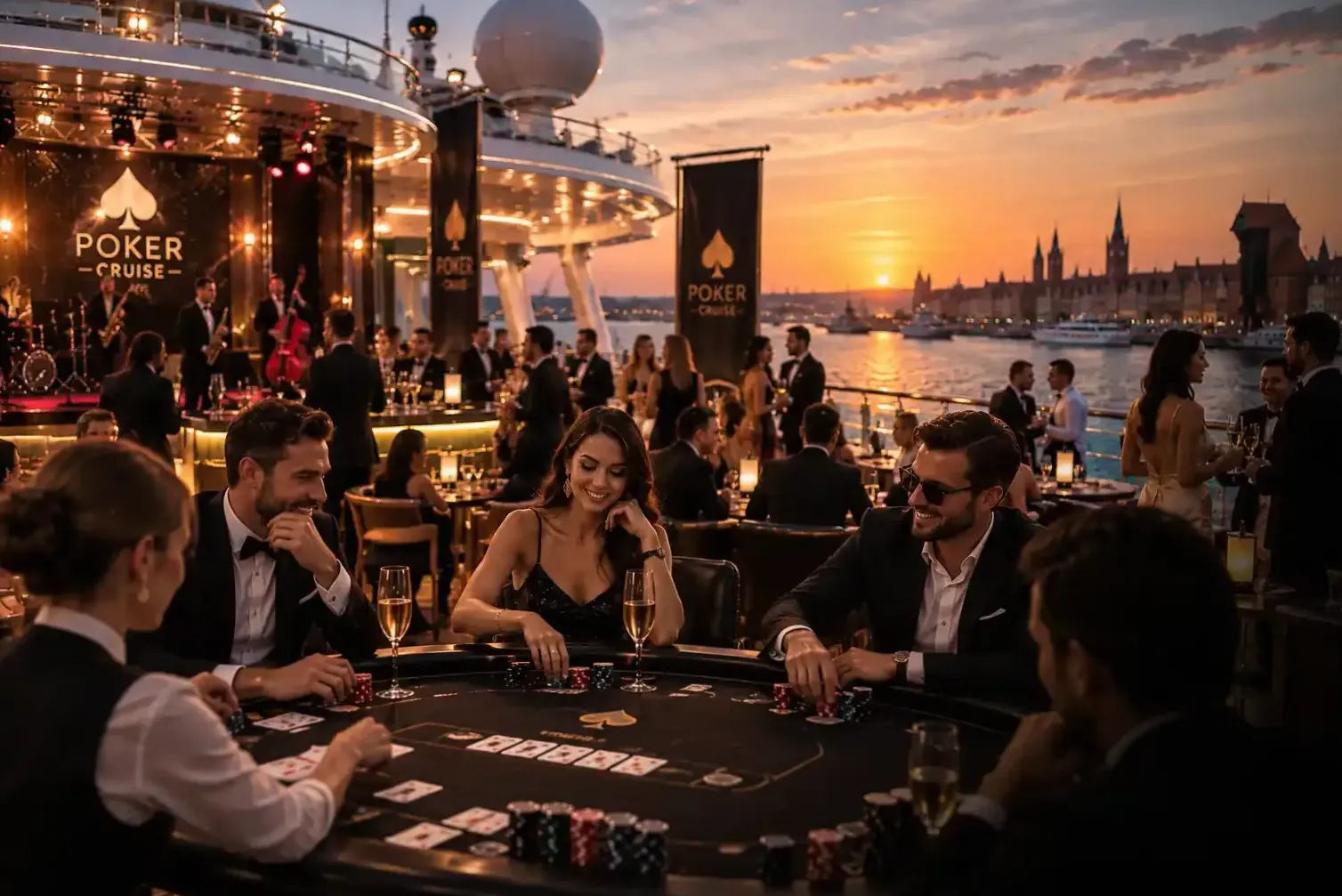 Integracyjne rejsy pokerowe — realizacja