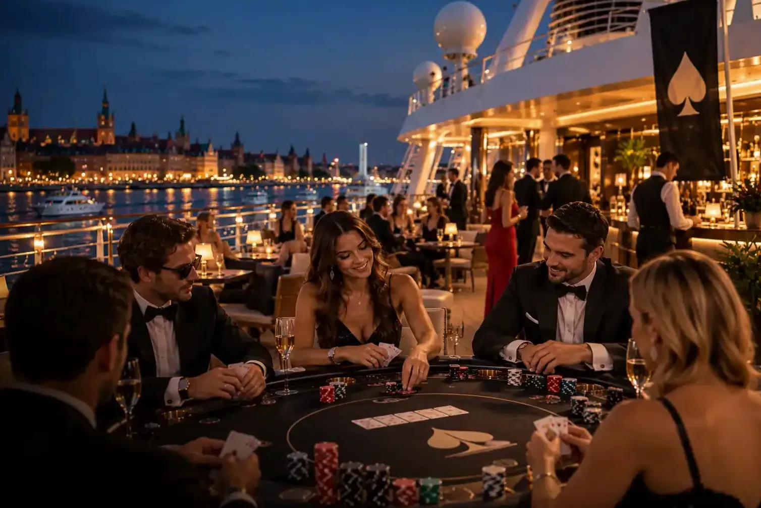 Turnieje pokerowe na statku — realizacja